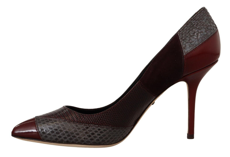 Escarpins à talons Dolce & Gabbana en cuir exotique multicolore