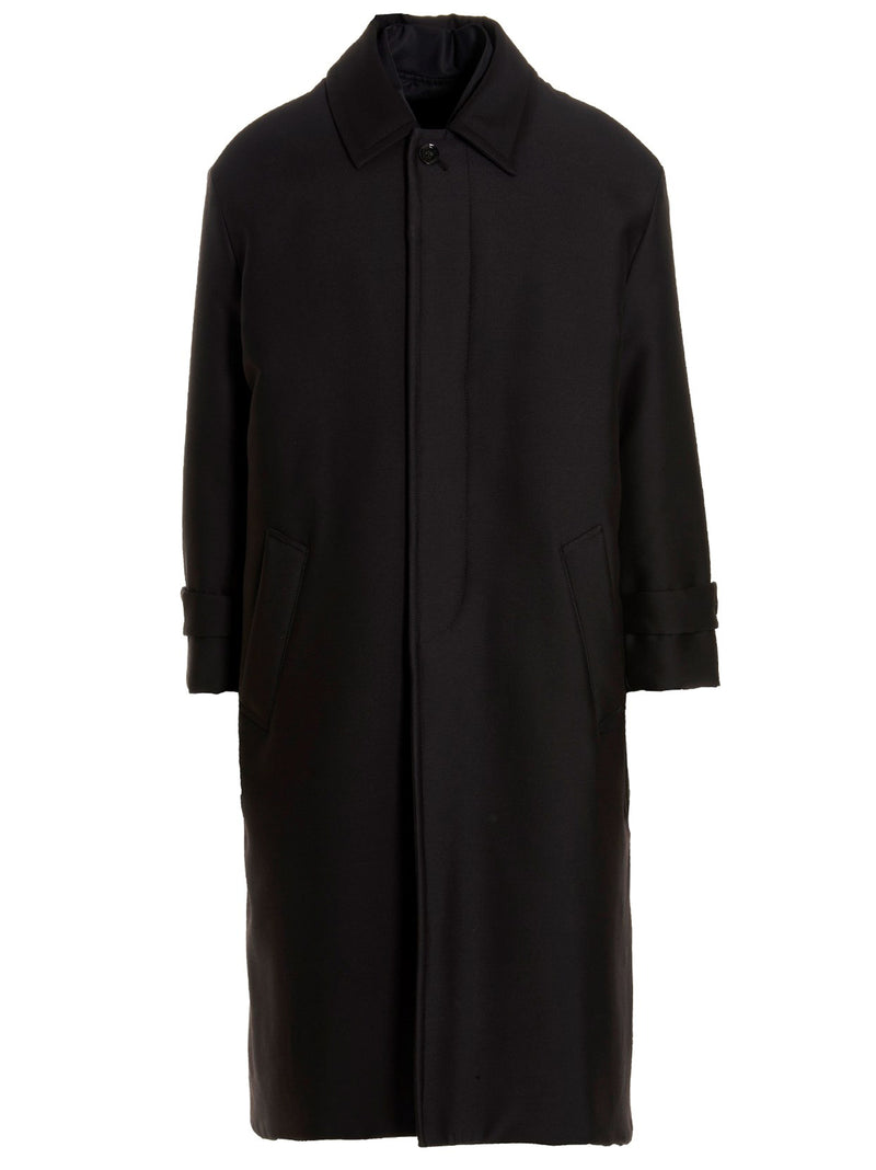 Valentino Garavani Valentino Pink Pp Collection Reversible Long Coat | U... | Urbalenti™ NYC