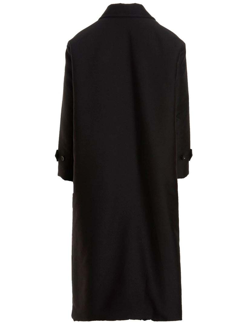 Valentino Garavani Valentino Pink Pp Collection Reversible Long Coat | U... | Urbalenti™ NYC