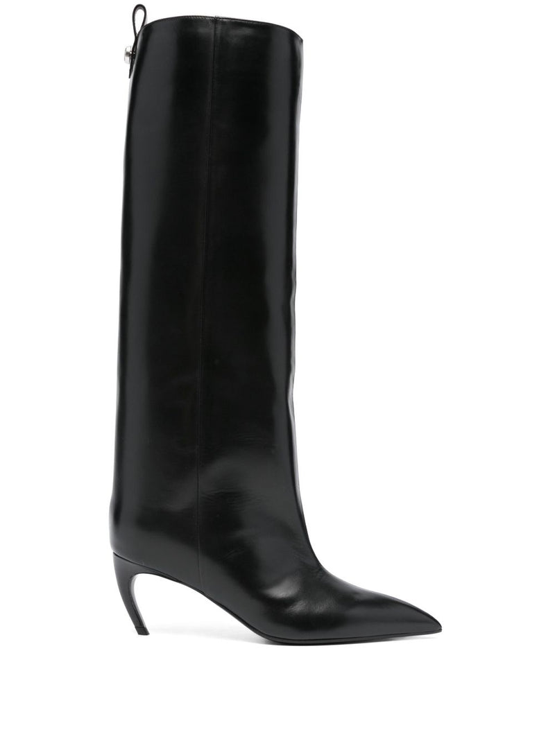 The Attico The Attico Lea Crystal Leather Boots
