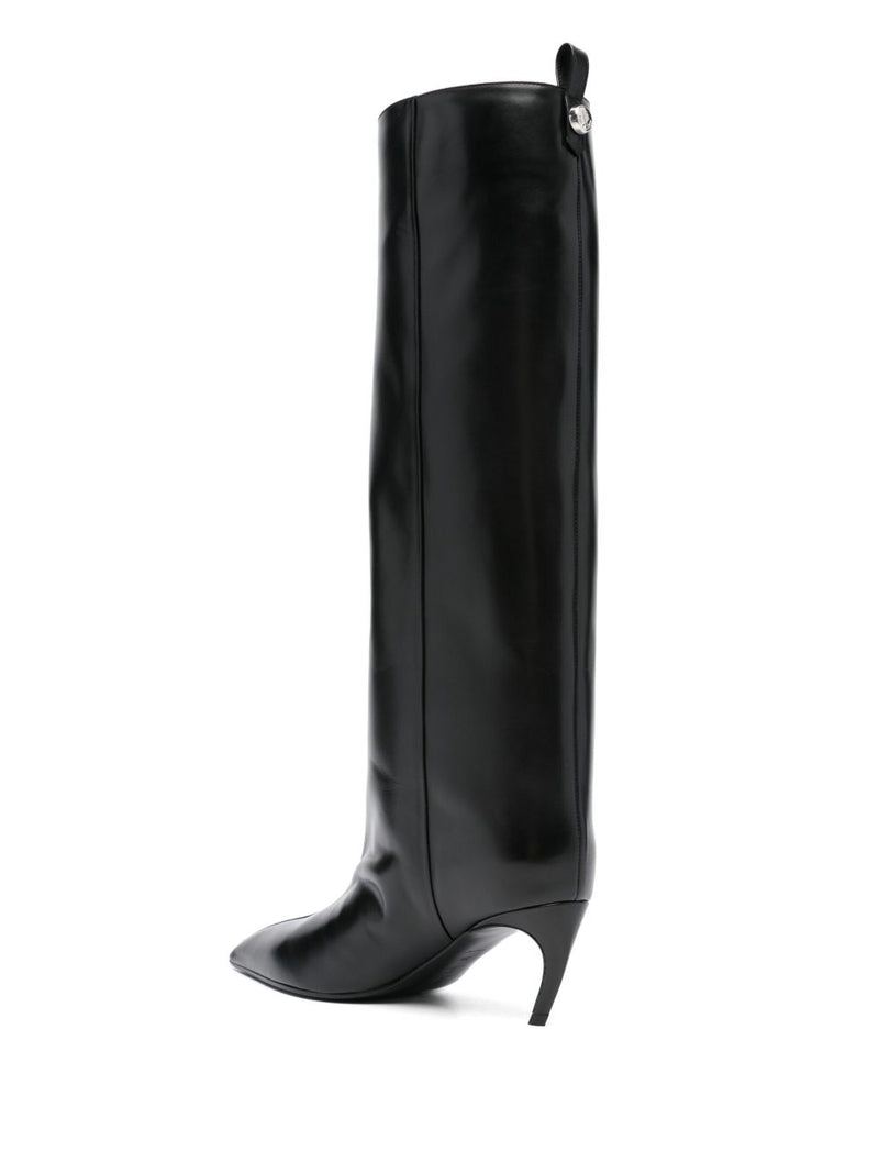 The Attico The Attico Lea Crystal Leather Boots