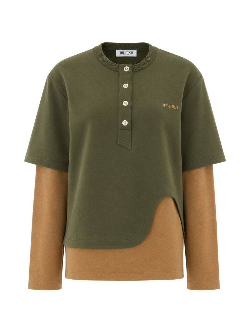 The Attico The Attico Color-Block Button Shirt