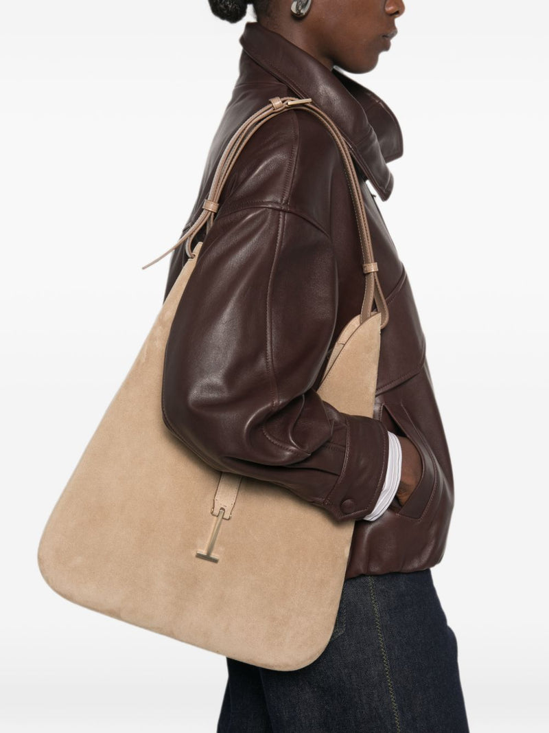 Tom Ford Tom Ford Suede T-Clasp Shoulder Bag