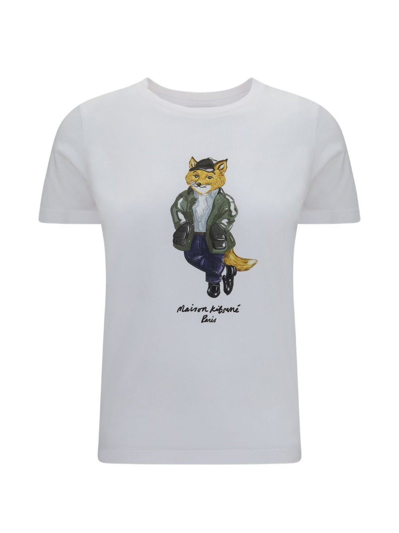 Maison Kitsuné Maison Kitsuné MAISON KITSUNE' T-shirts and Polos WHITE
