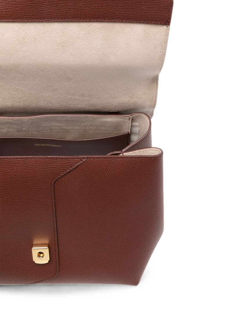 Emporio Armani Emporio Armani Leather Foldover Bag