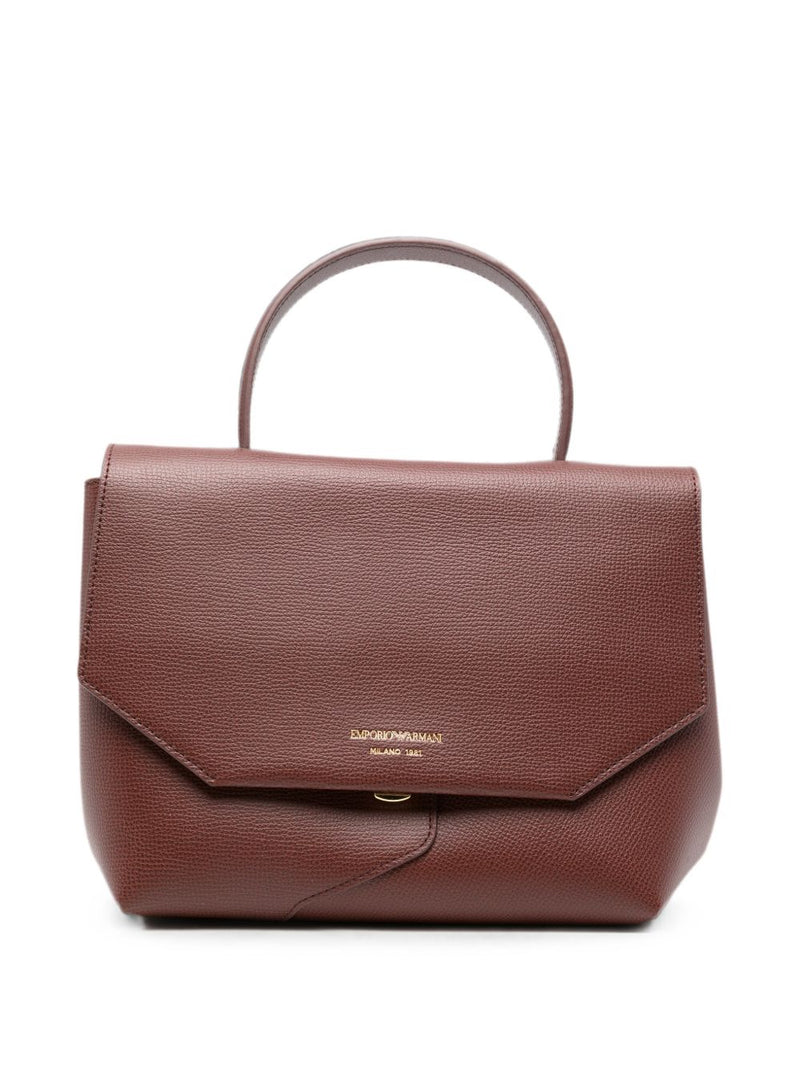Emporio Armani Emporio Armani Leather Foldover Bag