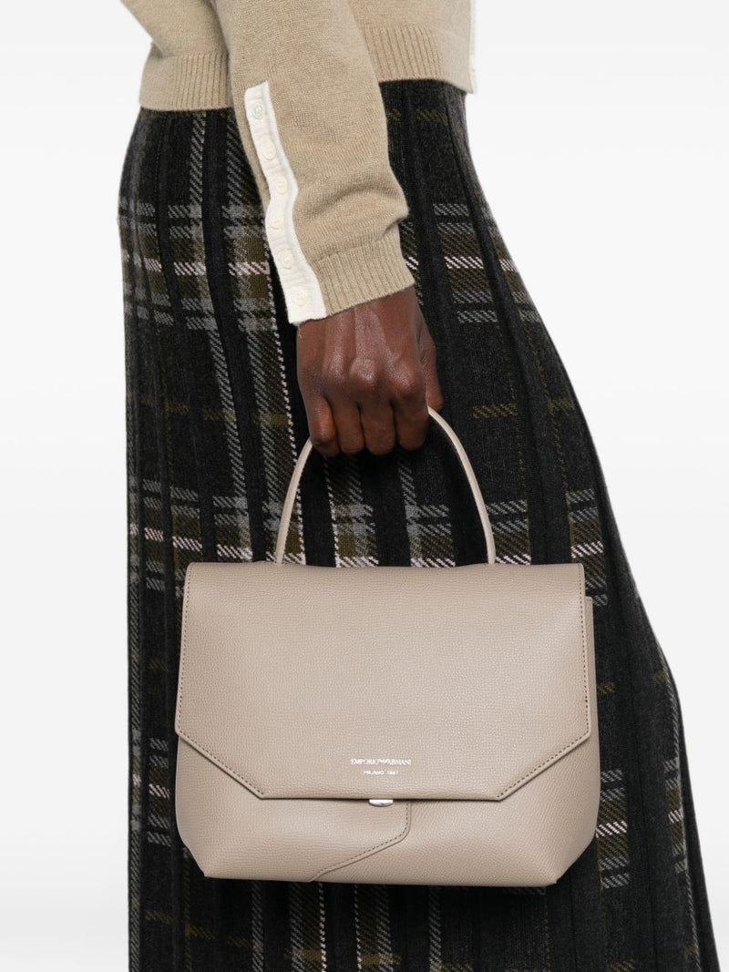 Emporio Armani Emporio Armani Leather Foldover Bag