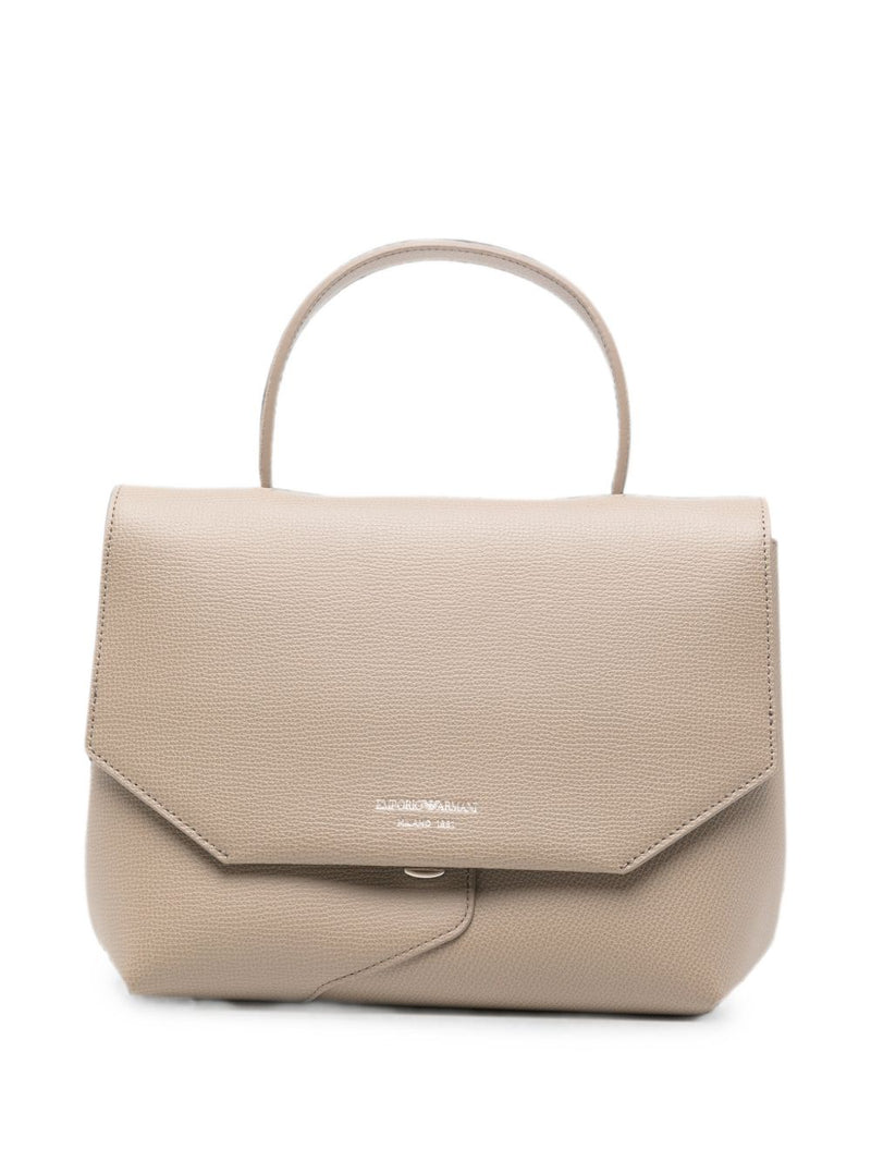 Emporio Armani Emporio Armani Leather Foldover Bag