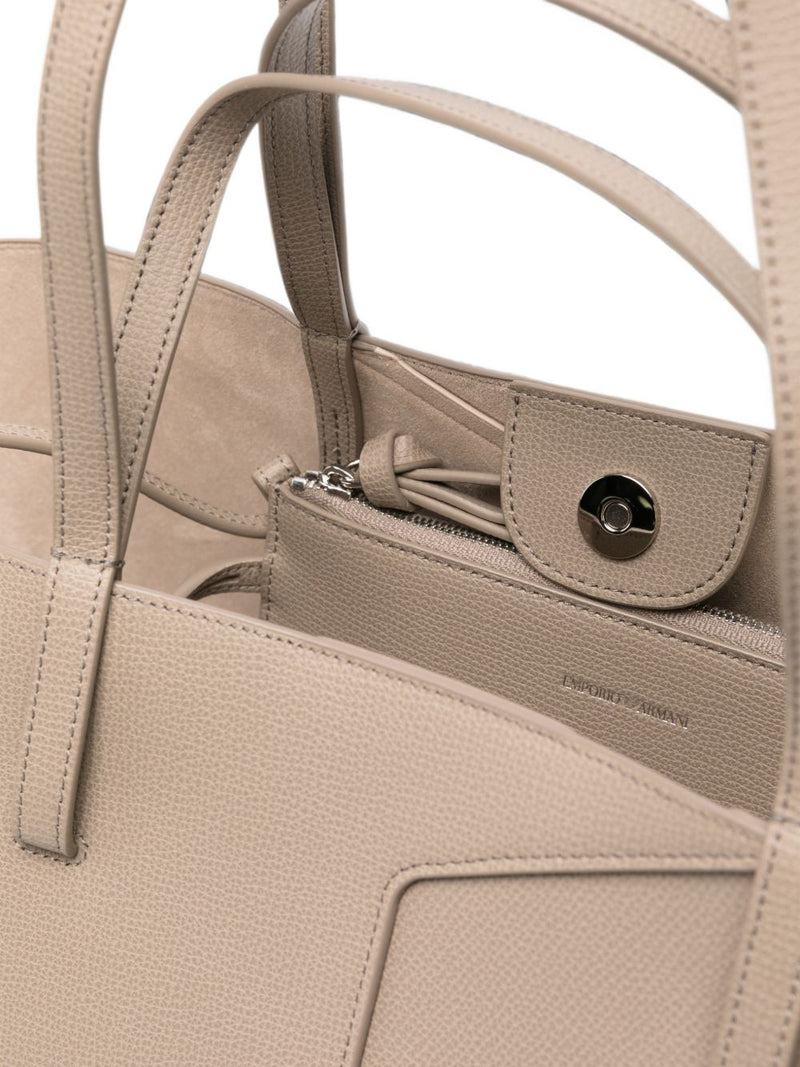 Emporio Armani Emporio Armani Leather Tote Bag