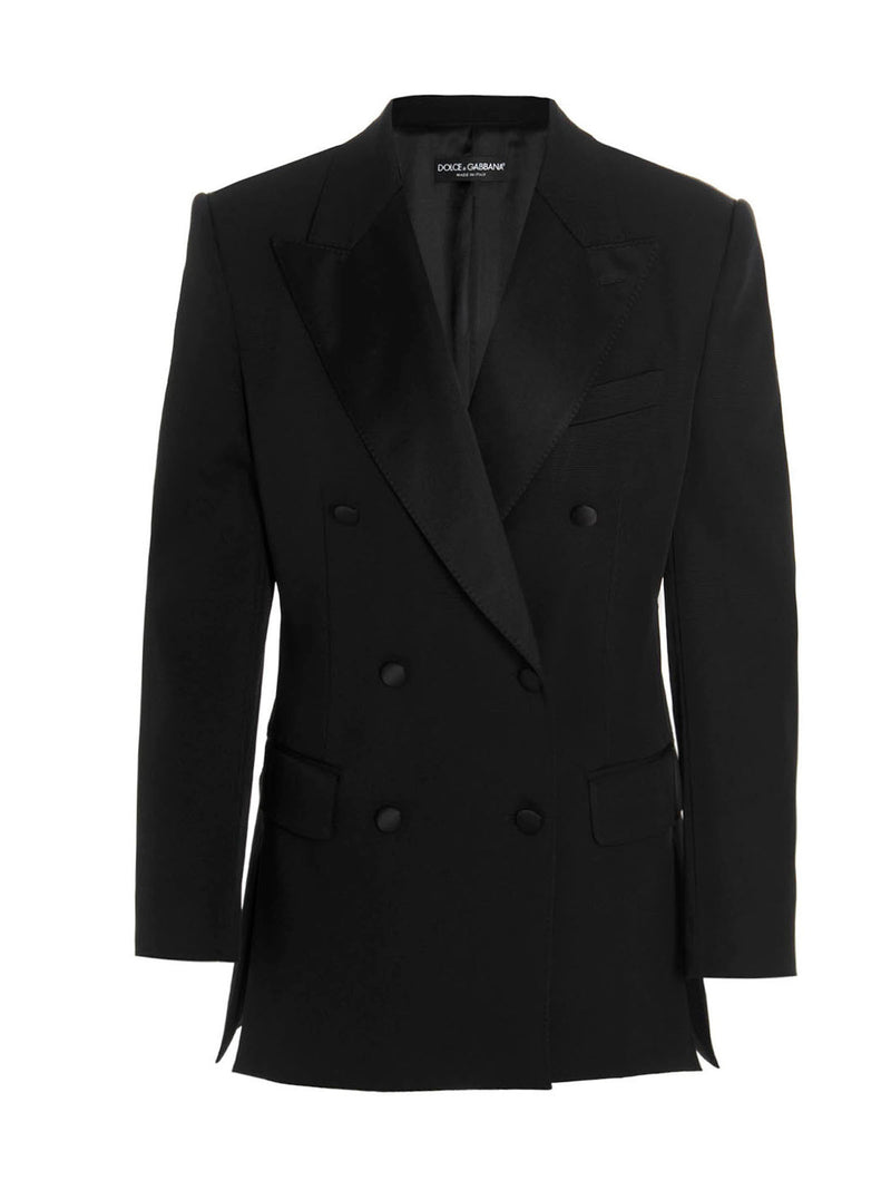 Dolce & Gabbana Dolce & Gabbana Padded Shoulders Double-breasted Blazer Jacket