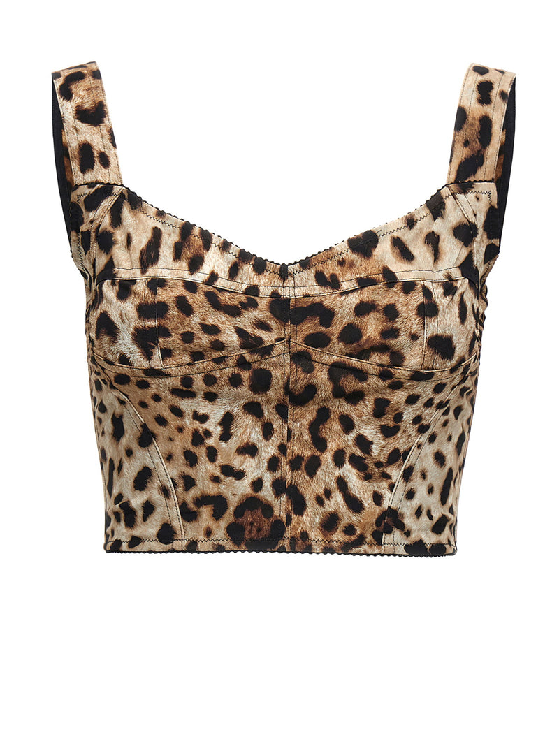 Dolce & Gabbana Dolce & Gabbana Leopardo Bustier Top
