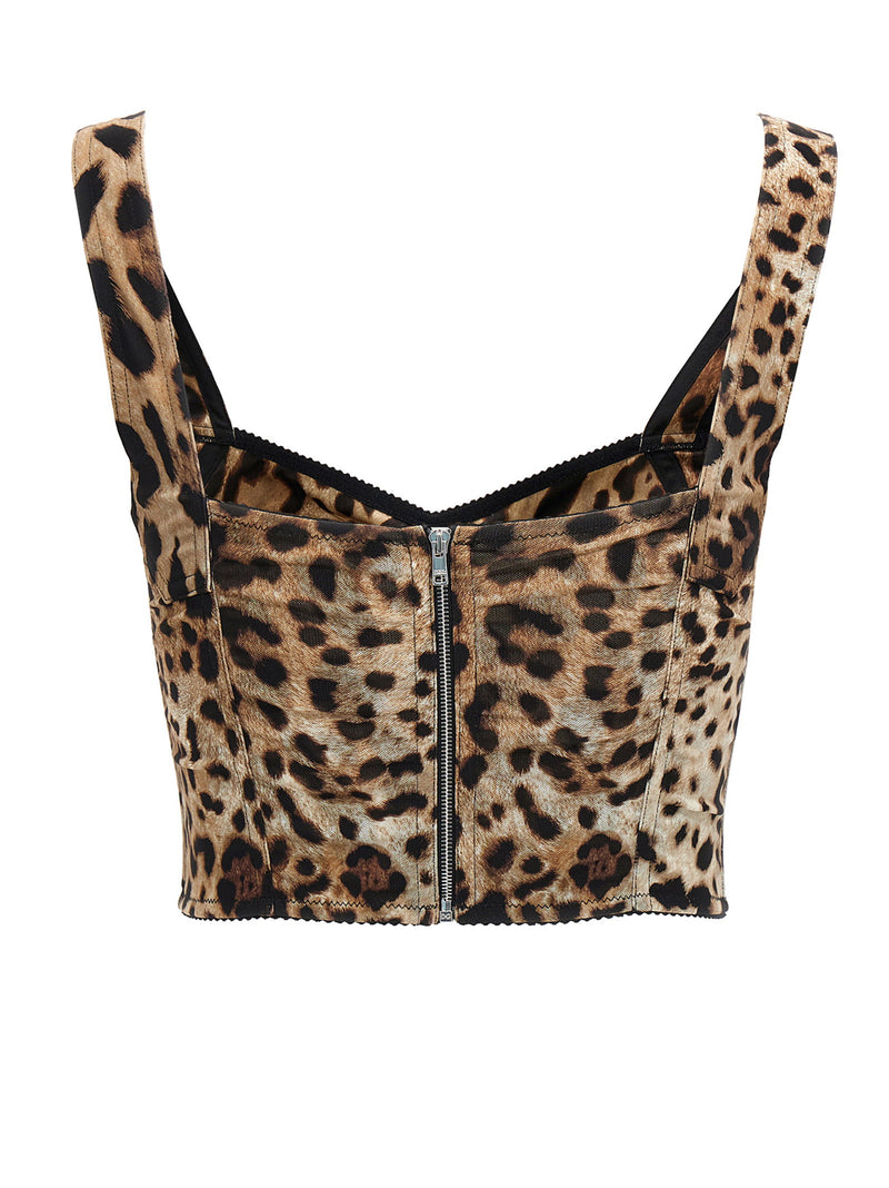 Dolce & Gabbana Dolce & Gabbana Leopardo Bustier Top