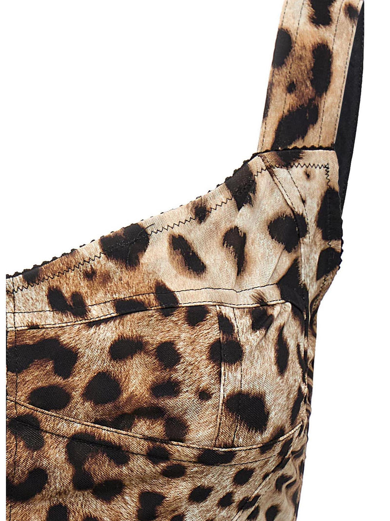 Dolce & Gabbana Dolce & Gabbana Leopardo Bustier Top