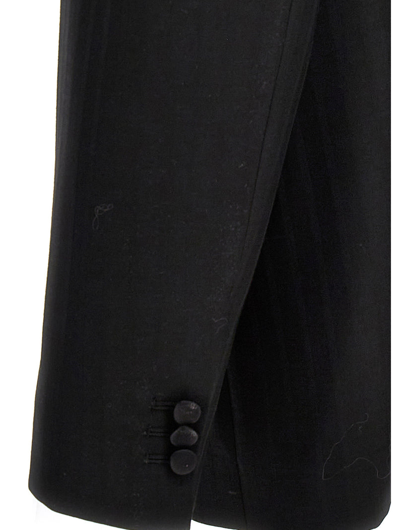 Maison Margiela Striped Single Breast Blazer Jacket | Urbalenti | Urbale... | Urbalenti™ NYC