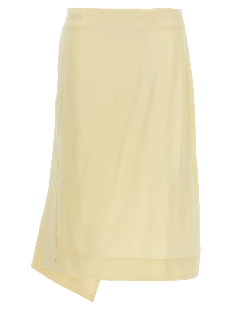 Jil Sander Jil Sander Satin Skirt With Side Slit