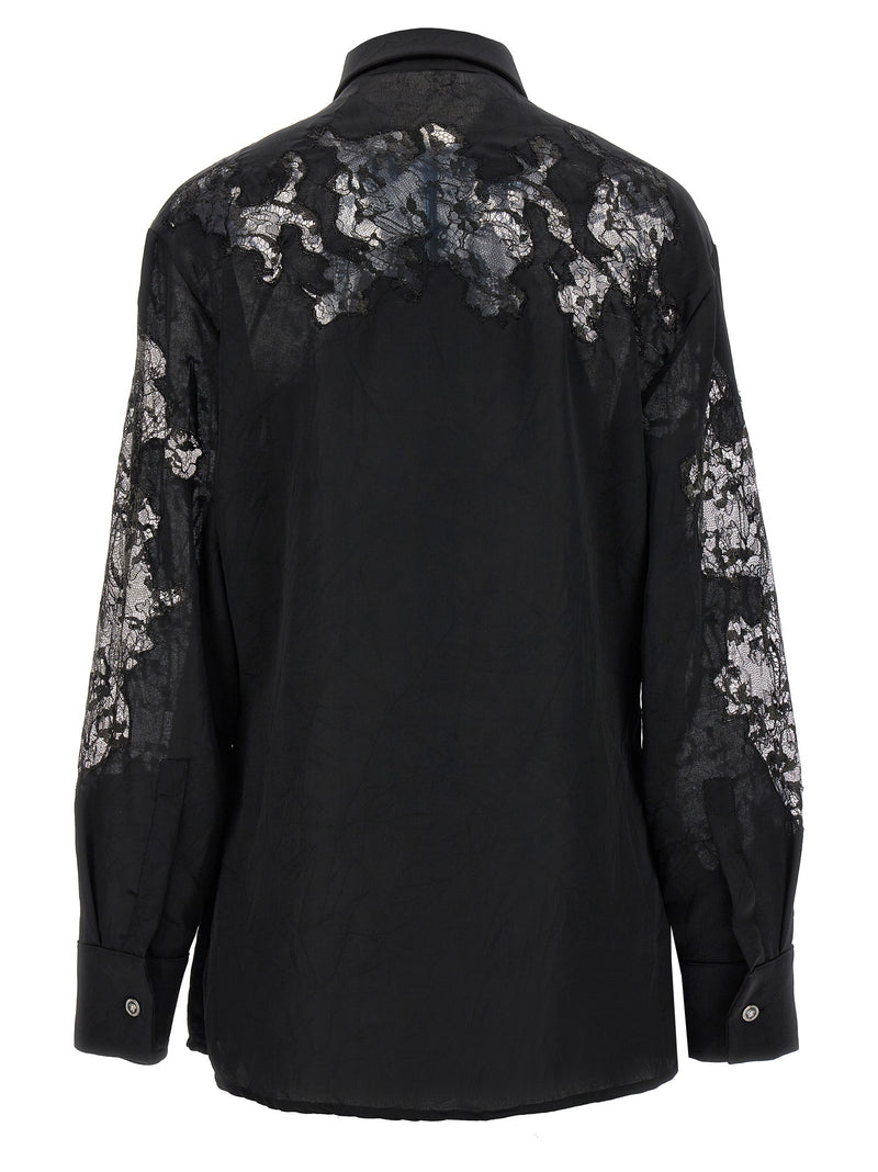 Versace Satin Lace Shirt | Urbalenti™ NYC