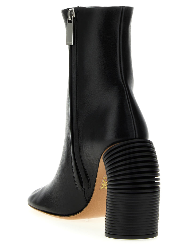 Off White Tonal Spring Ankle Boots | Urbalenti™ NYC