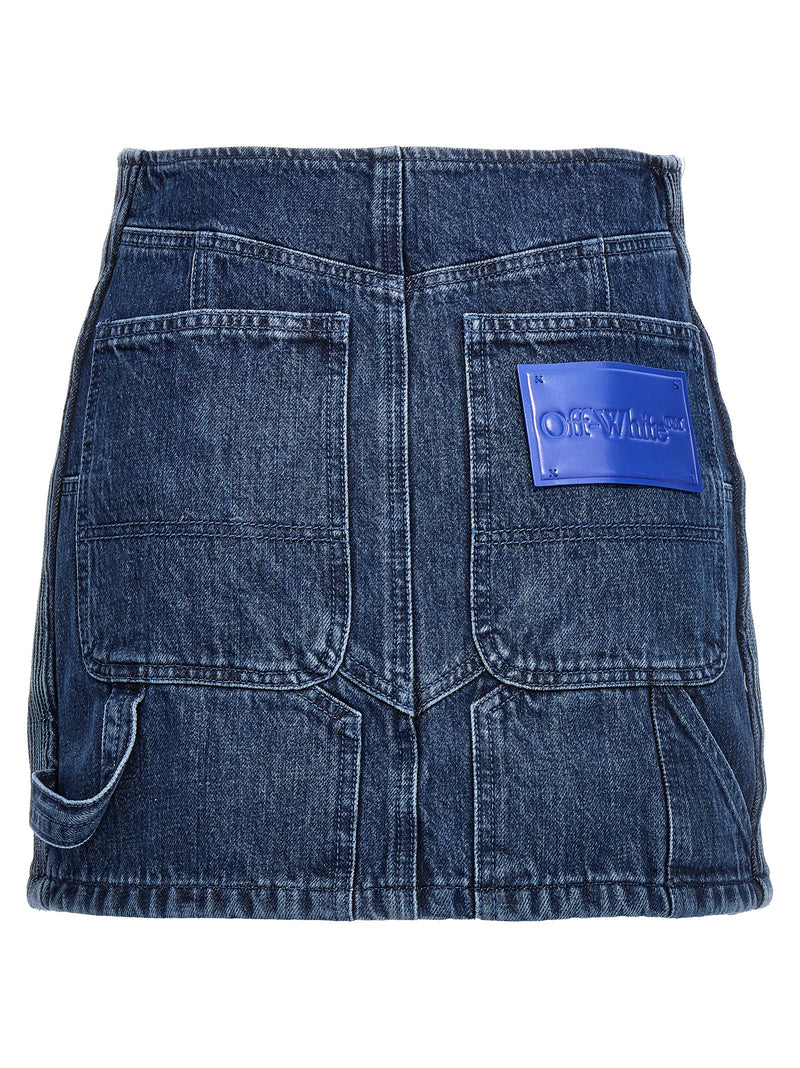 Off White Off White Motorcycle Miniskirt