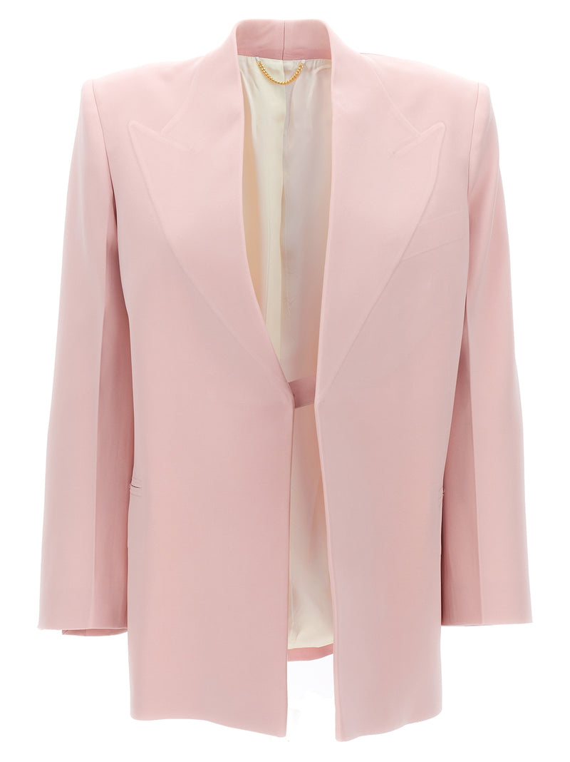 Victoria Beckham Single-breasted Blazer Jacket | Urbale... | Urbalenti™ NYC