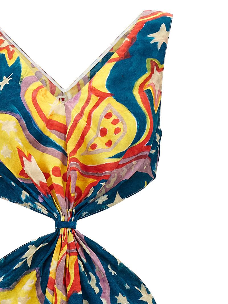 Marni Marni No Vacancy Inn Capsule High Summer Long Dress