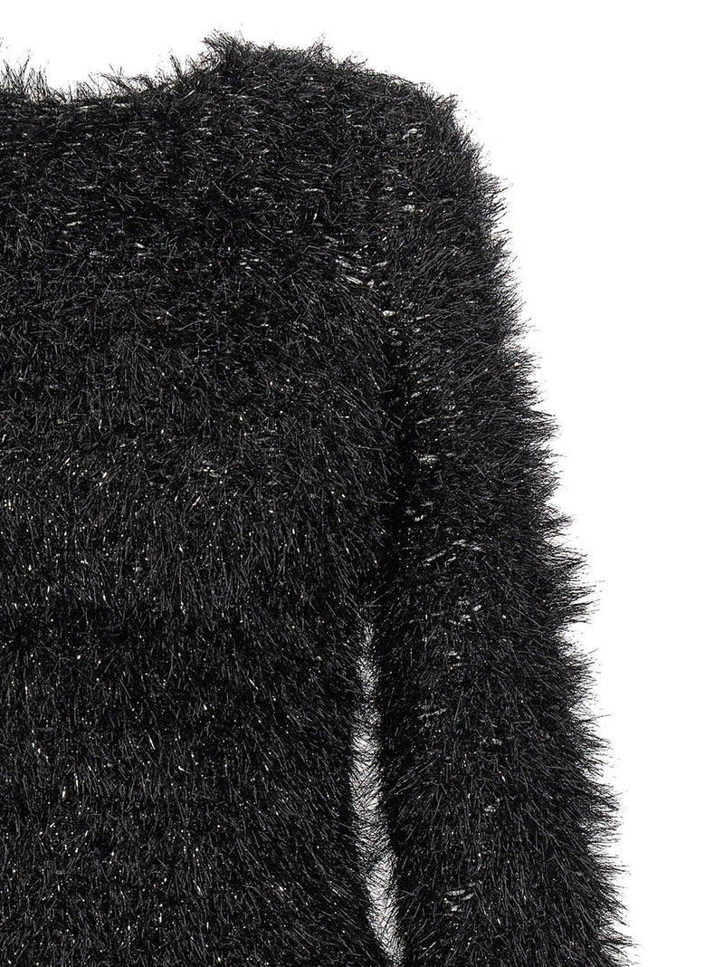 Victoria Beckham Cut-out Lurex Sweater | Urbalenti™ NYC