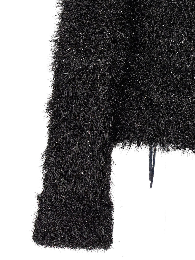 Victoria Beckham Cut-out Lurex Sweater | Urbalenti™ NYC