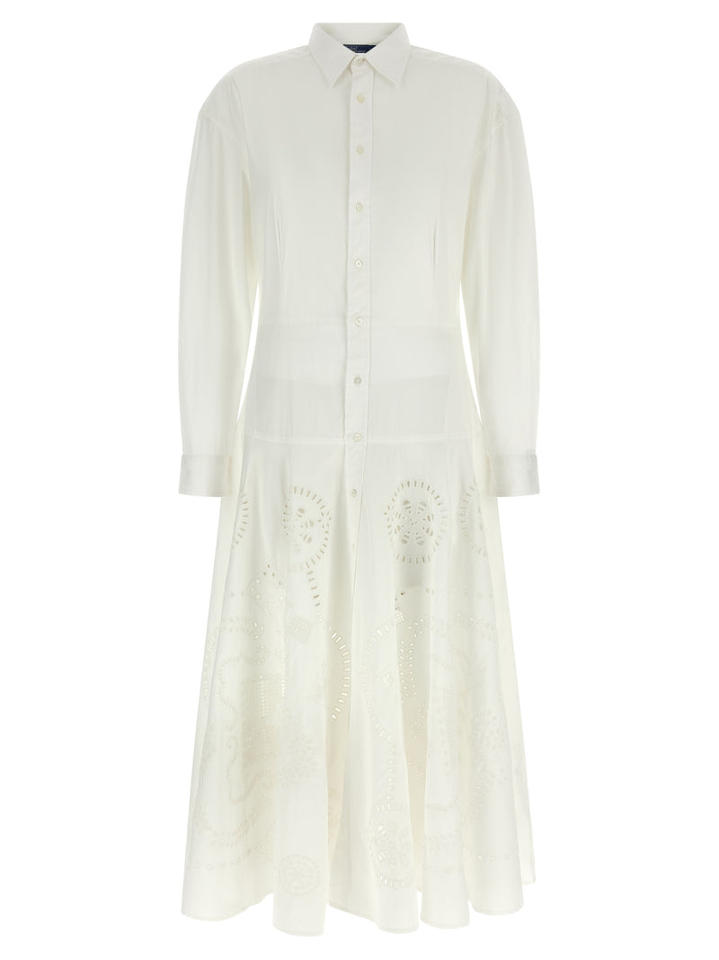 Polo Ralph Lauren Openwork Embroidery Dress | Urbalenti™ NYC