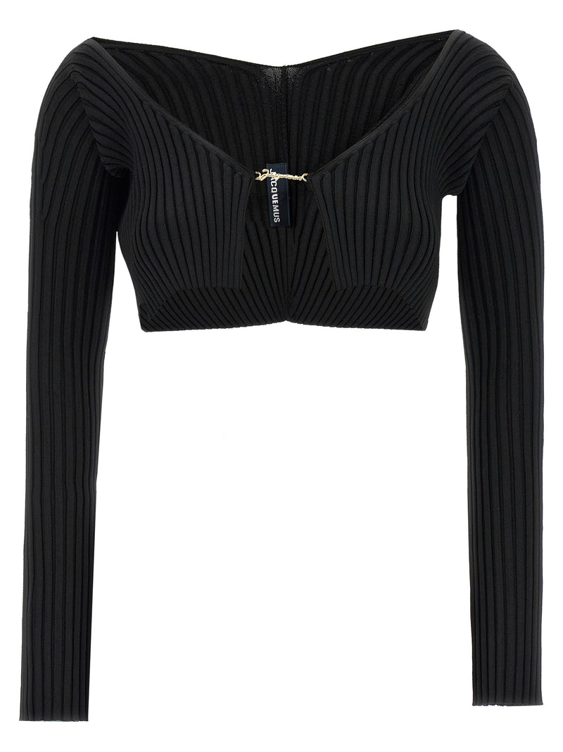Jacquemus Le Maille Pralu Cropped Cardigan | Urbalenti™ NYC