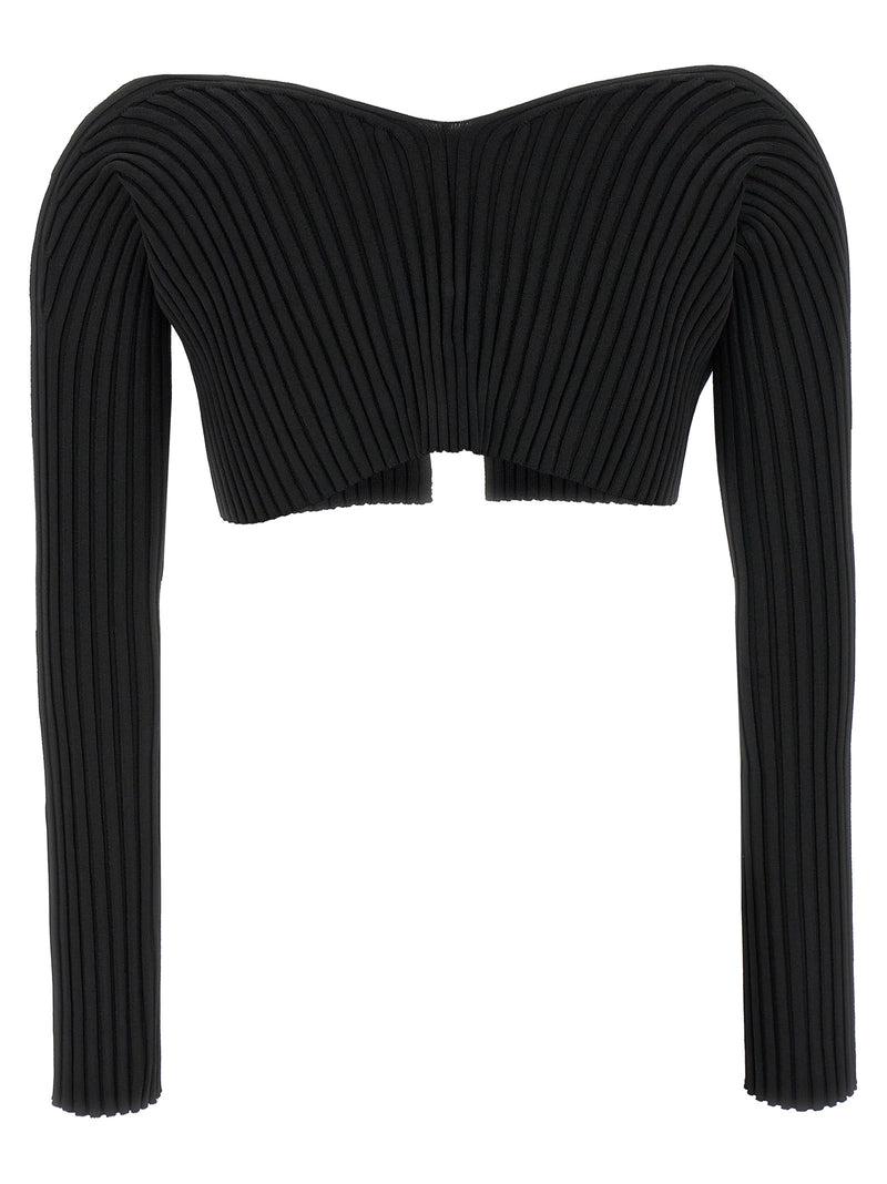 Jacquemus Le Maille Pralu Cropped Cardigan | Urbalenti™ NYC