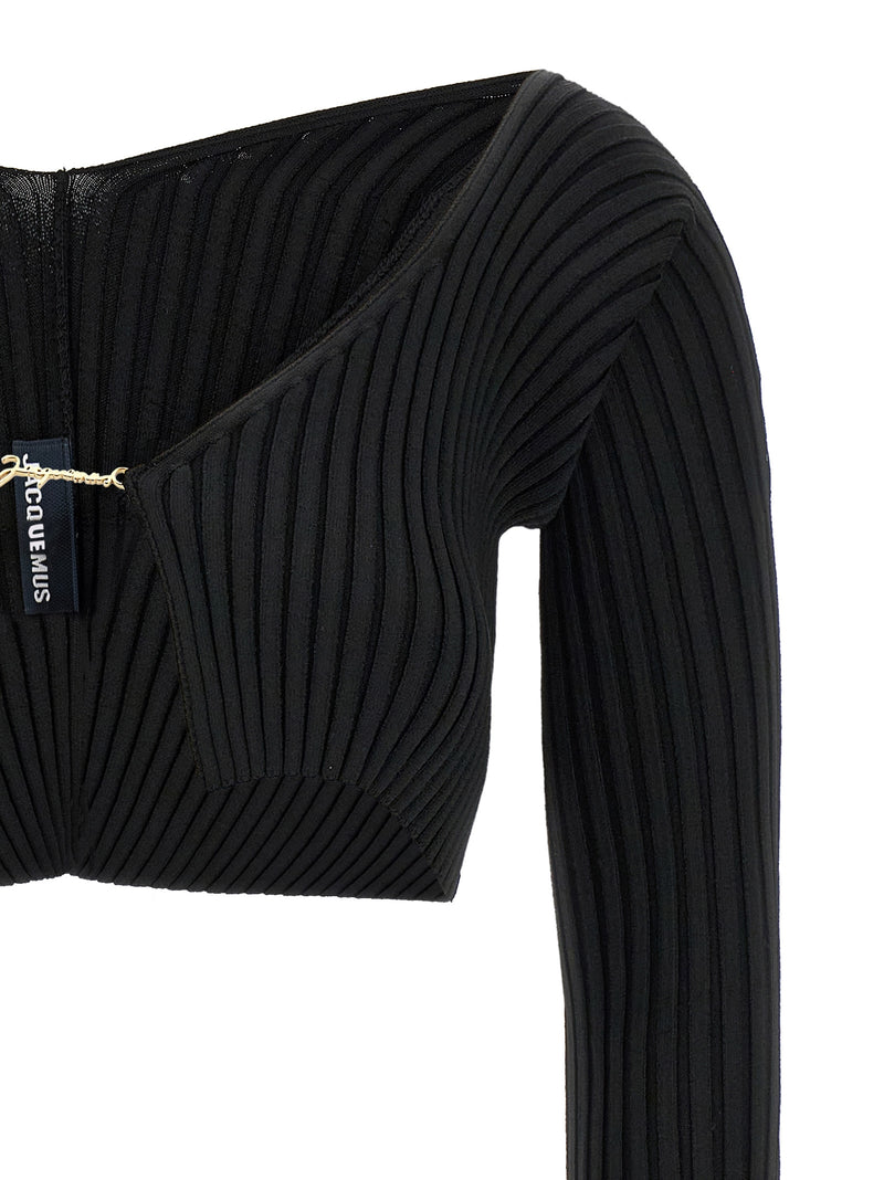 Jacquemus Le Maille Pralu Cropped Cardigan | Urbalenti™ NYC