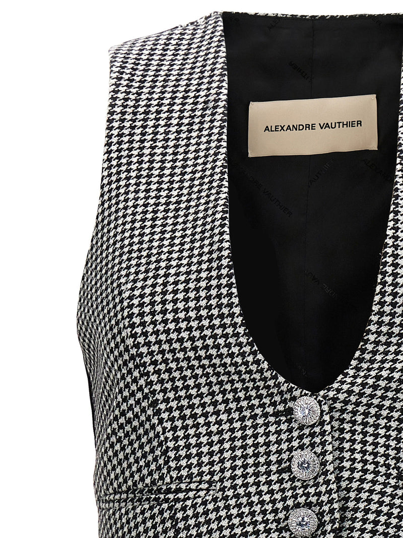 Alexandre Vauthier Alexandre Vauthier Houndstooth Waistcoat