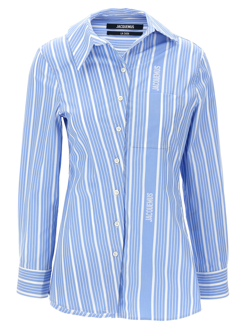 Jacquemus La Chemise Pablo Shirt - Cotton Striped | Urbalenti™ NYC