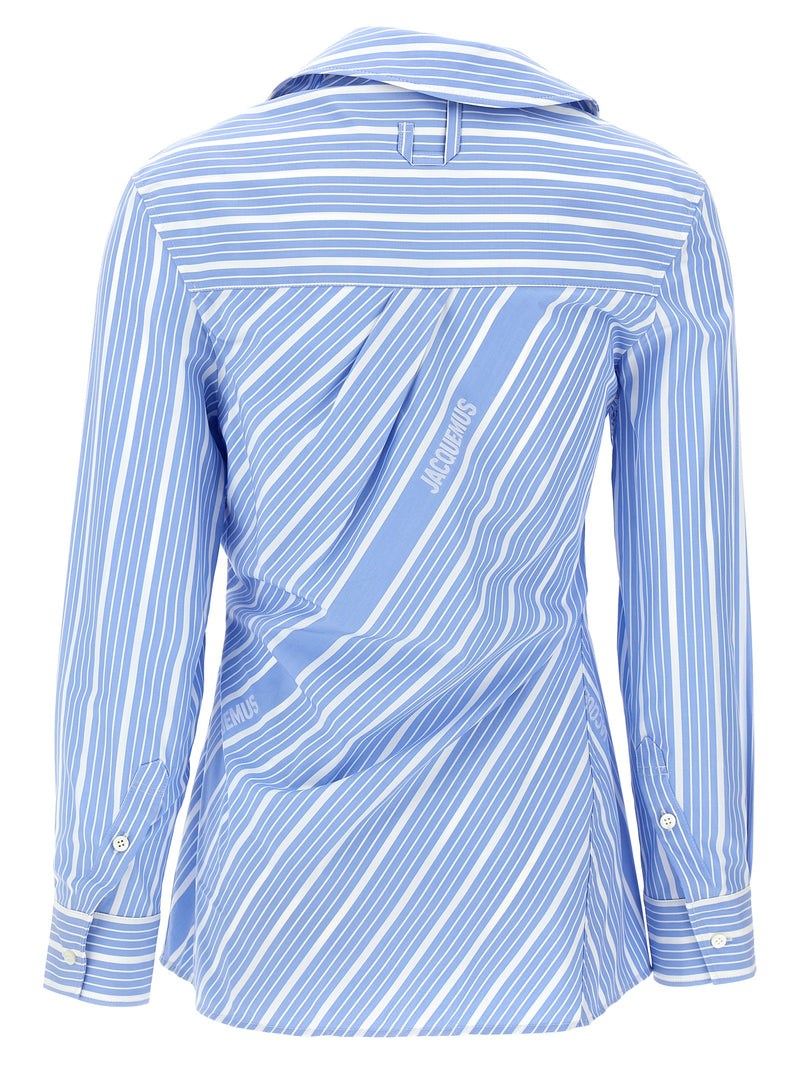 Jacquemus La Chemise Pablo Shirt - Cotton Striped | Urbalenti™ NYC
