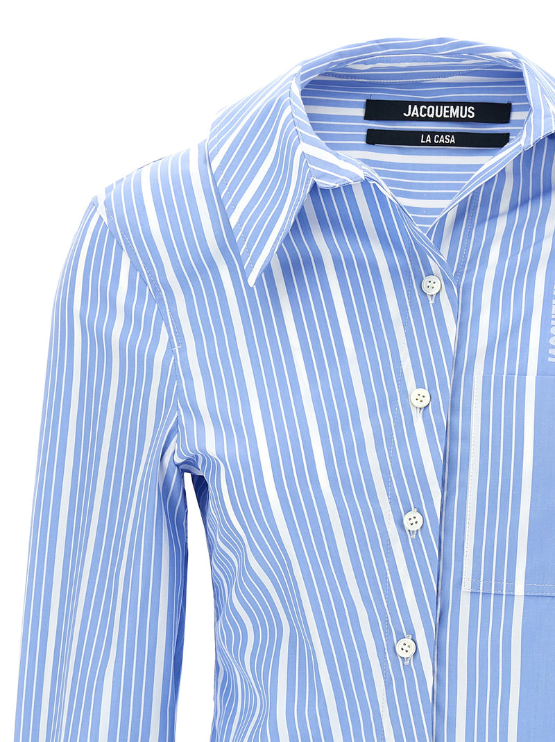 Jacquemus La Chemise Pablo Shirt - Cotton Striped | Urbalenti™ NYC