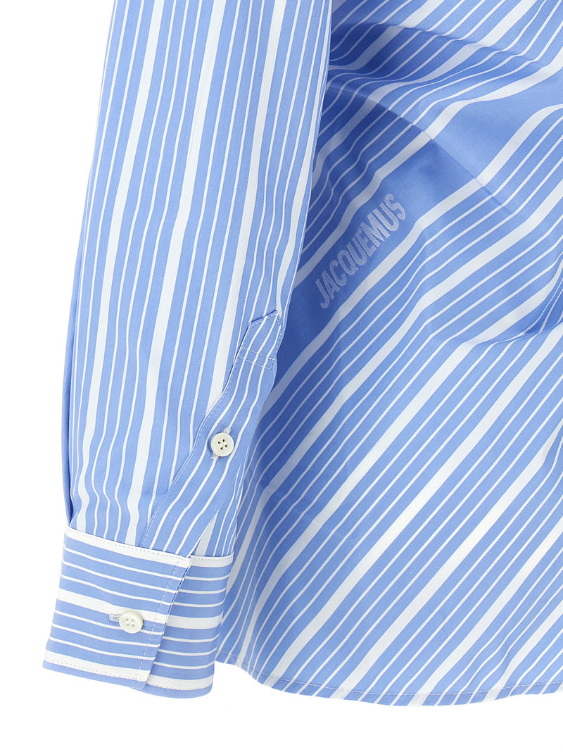 Jacquemus La Chemise Pablo Shirt - Cotton Striped | Urbalenti™ NYC