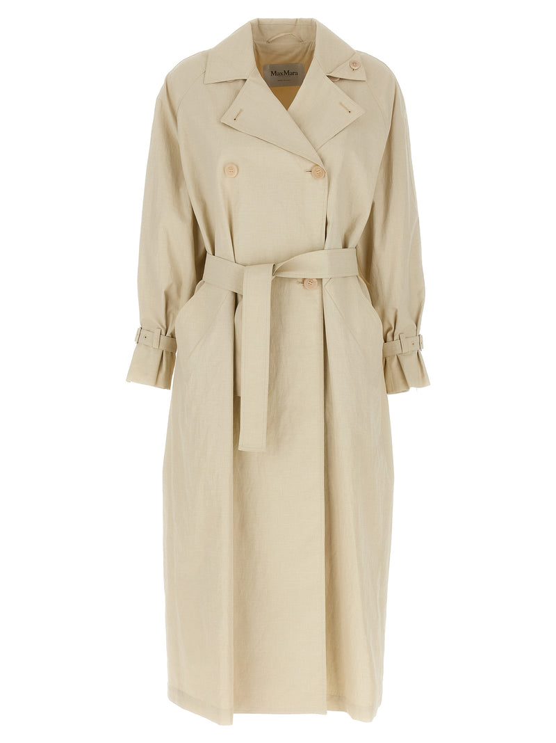 Max Mara Ronco Trench Coat - Canvas | Urbalenti™ NYC