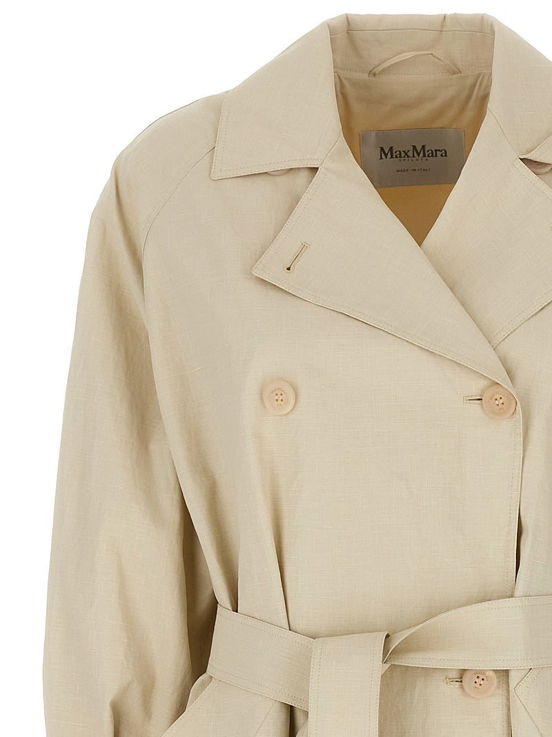 Max Mara Ronco Trench Coat - Canvas | Urbalenti™ NYC