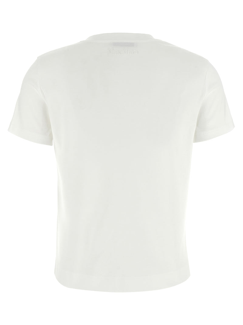 Max Mara Nerina T-Shirt - Cotton Logo Embroidery - Style 9600001 | Urbalenti™ NYC