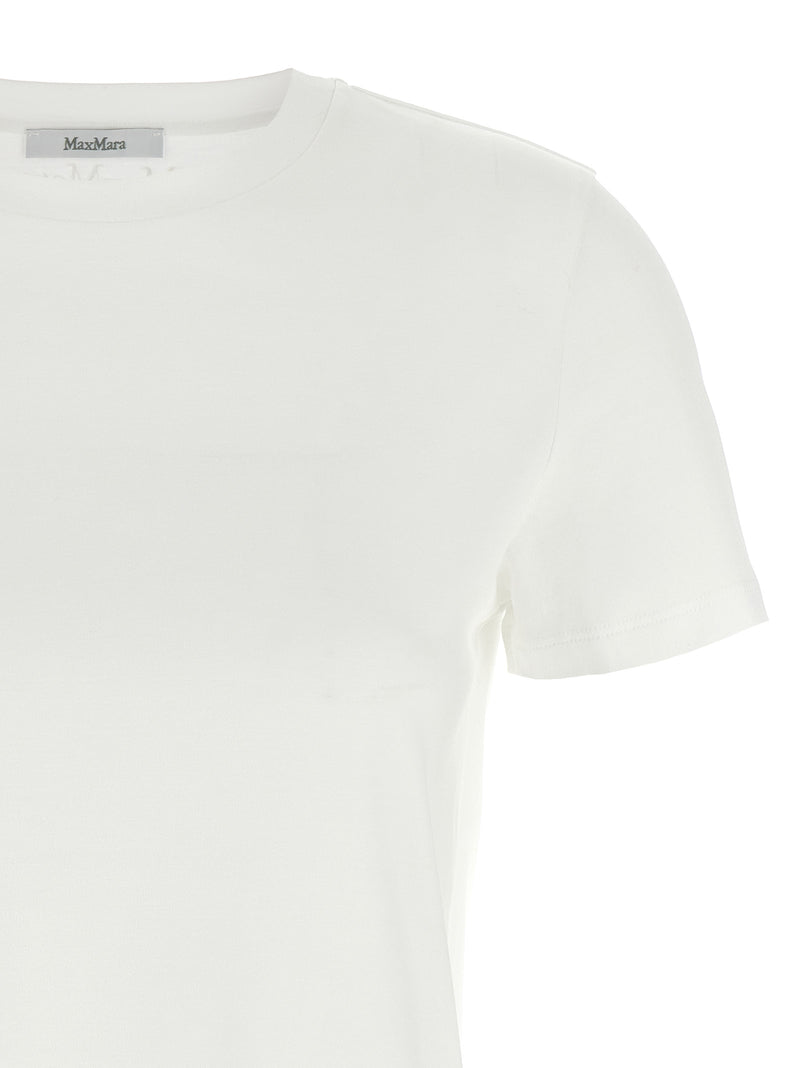 Max Mara Nerina T-Shirt - Cotton Logo Embroidery - Style 9600001 | Urbalenti™ NYC
