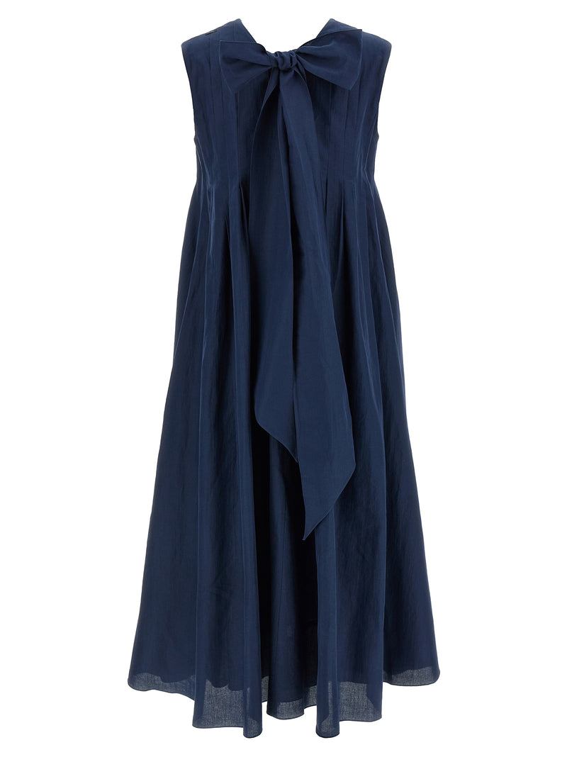 Max Mara 'S Piega Dress - Cotton Canvas - Style 600003 | URBALENTI ™ | URBALENTI™ NYC
