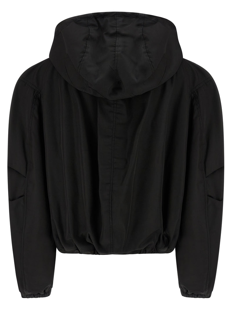 The Attico The Attico Maxi Hood Bomber Jacket