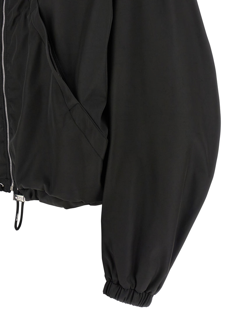 The Attico The Attico Maxi Hood Bomber Jacket