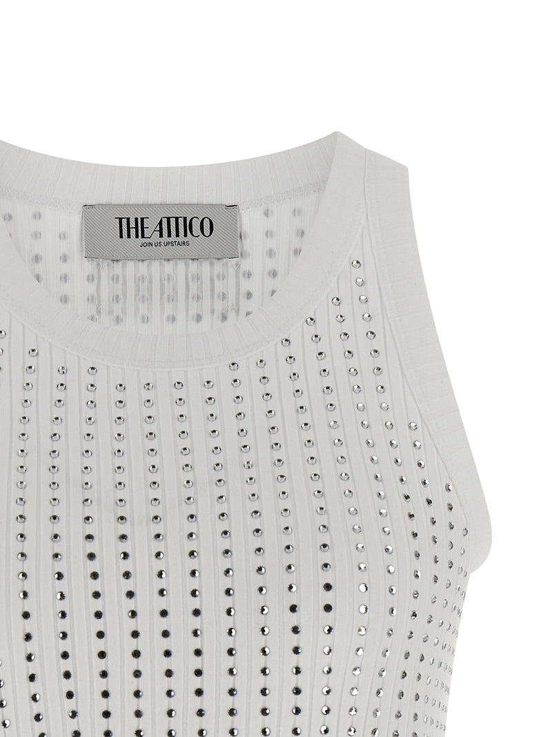 The Attico The Attico Rhinestone Tank Top