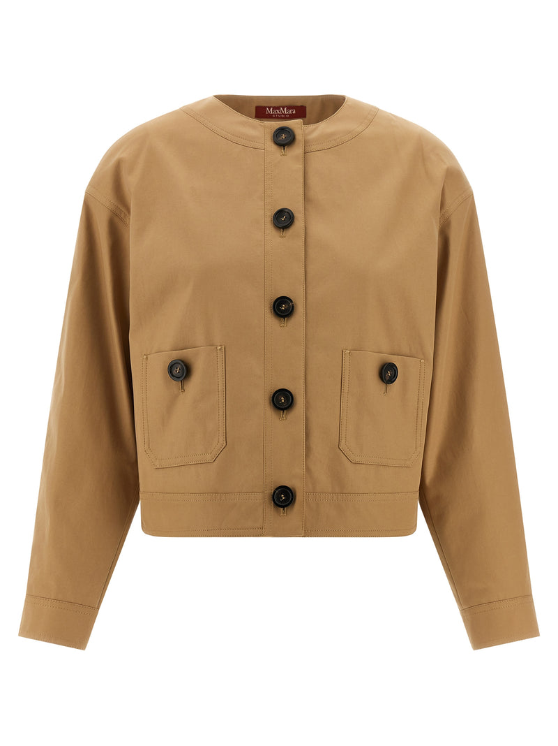 Max Mara Studio Biavo Bomber Jacket | Urbalenti™ NYC