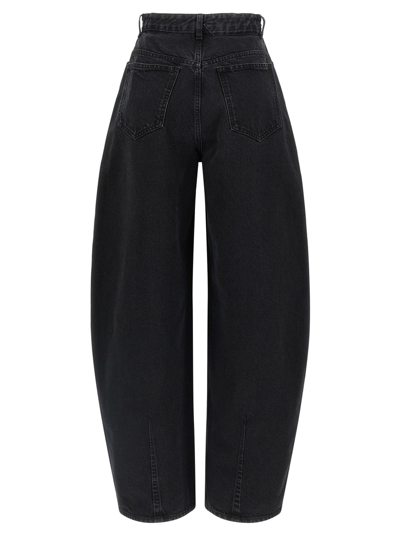 Jacquemus Le De-nîmes Ovalo Jeans - Cotton Logo Embroidery - Style 03999... | Urbalenti™ NYC