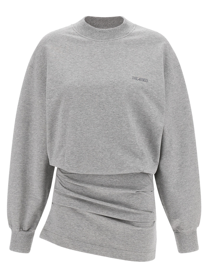 The Attico The Attico Mélange Sweatshirt Dress