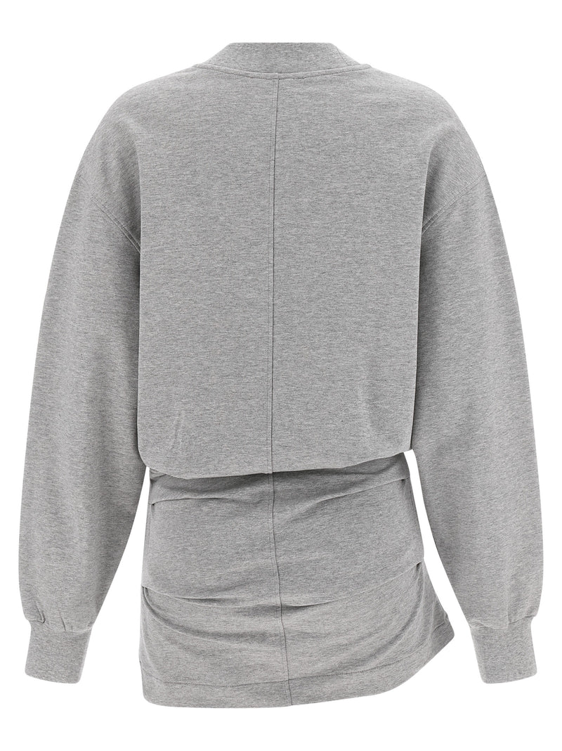 The Attico The Attico Mélange Sweatshirt Dress