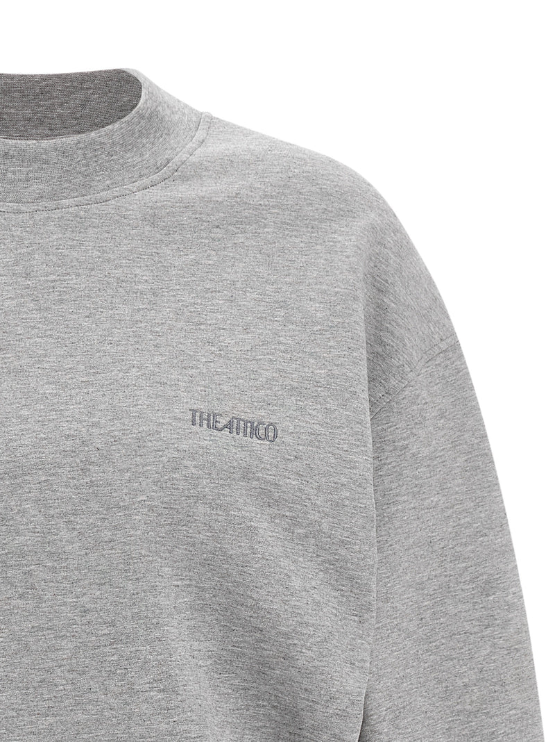 The Attico The Attico Mélange Sweatshirt Dress
