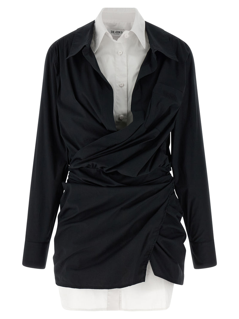 The Attico The Attico Double Layer Shirt Dress
