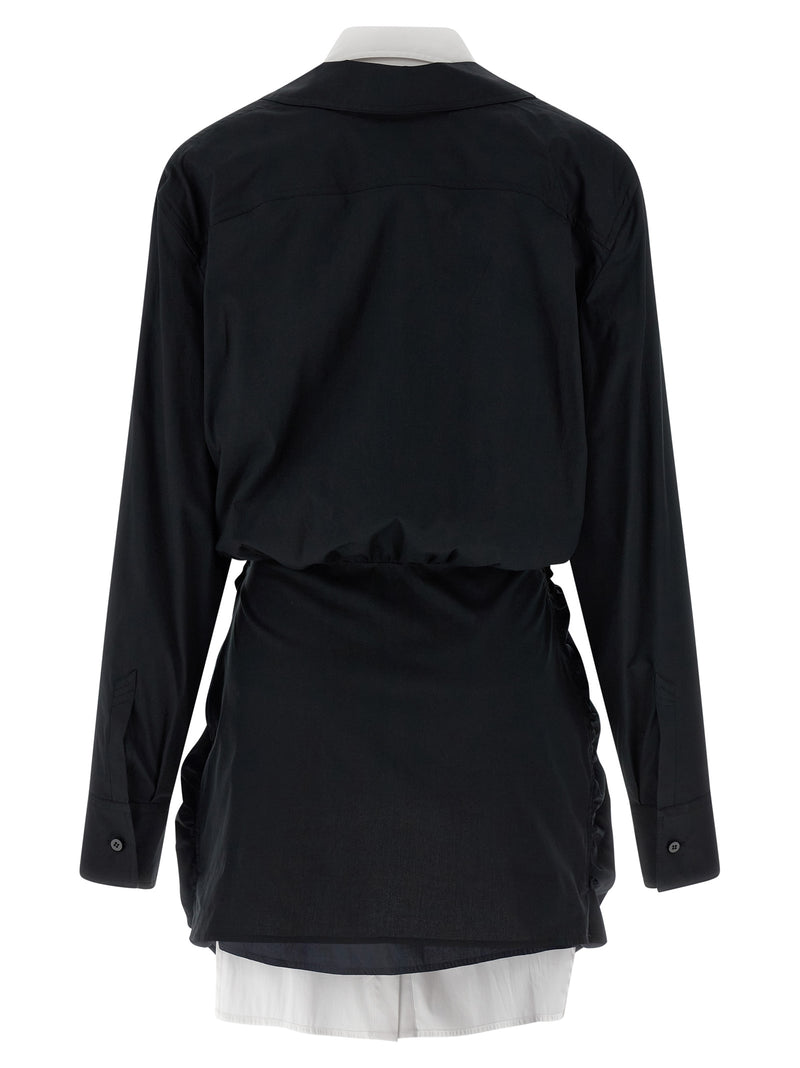 The Attico The Attico Double Layer Shirt Dress